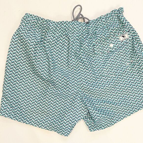 Ted Baker London Caven Geo Print Swim Trunks Swim Suit XL - Picture 8 of 11
